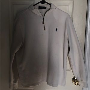 White Polo Ralph Lauren pull over sweater size M